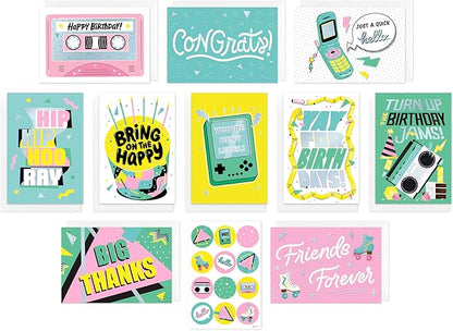 American Greetings 10-Count All Occasions Card Bundle with Envelopes- Birthday, Congrats, Support, Friendship, and Thank you