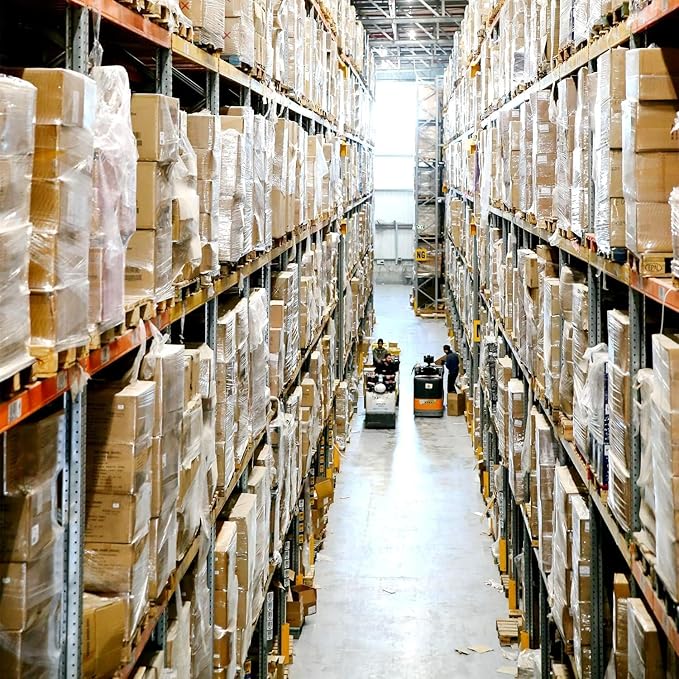 CHUANGSEED Stretch Film 12 in x 1000 ft Moving Wrapping Plastic Shrink Film Strength Stretch 80 Gauge Durable Industrial Strength,Clear,4 Pack