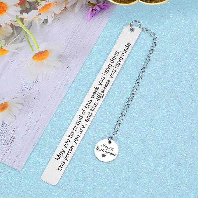 Christmas Gift for Woman Retirement Gifts for Women Men 2024 Retirement Bookmark Gifts for Coworkers Teachers Colleague Retired Appreciation Gifts for Retired Teacher Nurse Coach Going Away