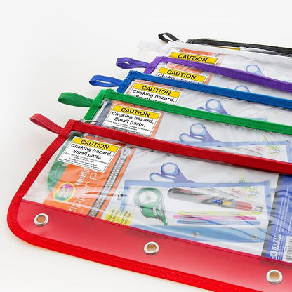 BAZIC Clear Pencil Pouch Binder Pouch (805-144)