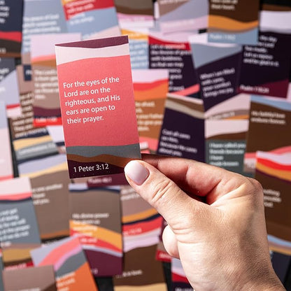 DIVERSEBEE Inspirational Prayer Cards, 60 Unique Bible Verse Cards, Assorted Mini Scripture Cards, Encouragement Motivational Cards, Christian Bible Gifts (Waves)