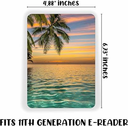 E-reader Cardstock Paper Inserts for Clear Case | 12 pk 4.88 x 6.73” inches Paper White 11th Generation 6.8" Screen Compatible Put Behind Case Colorful Floral Designs Change Out (1857 Design Mix 3)