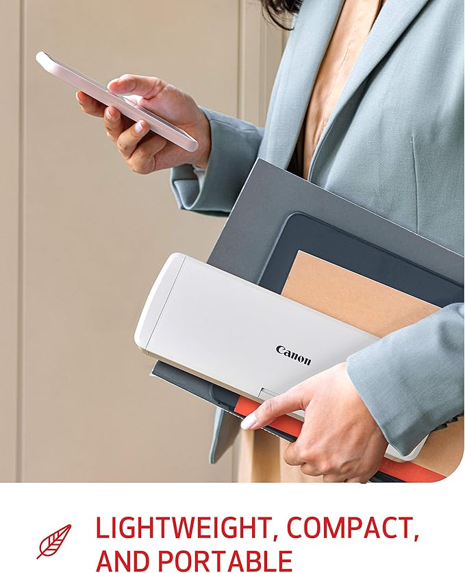 Canon imageFORMULA R10 Portable Document Scanner, 2-Sided Scanning with 20 Page Feeder, Easy Setup for Home or Office, Includes Software, (4861C001)