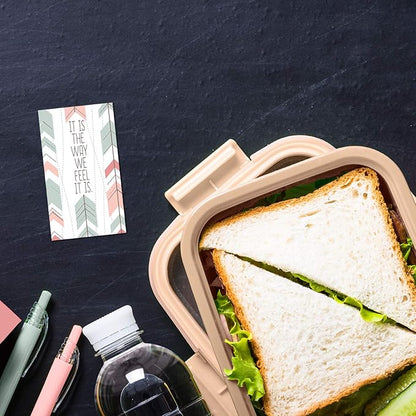 Canopy Street Inspirational Quote Cards / 50 Positivity Cards / 25 Uplifting Designs / 2" x 3.5" Flat Mini Motivational Business Card Sized Notes/Made In The USA