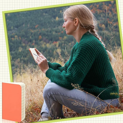 Outus 36 Pcs Pocket Notebook Mini Journal 2.5" x 4" Kraft Paper Mini Notepad Bulk Softcover Pocket Notepad Memo Diary Subject Notebooks for Student Traveler School(Candy Color)