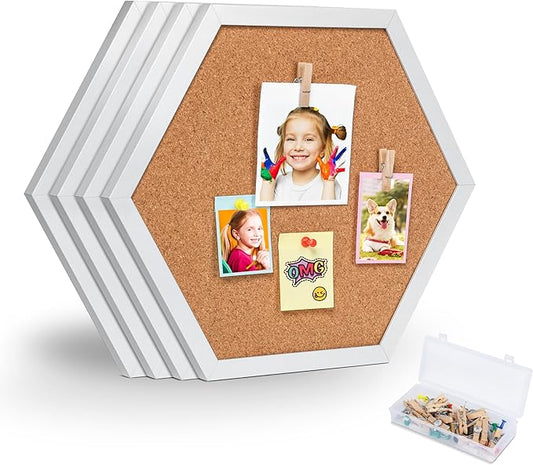 4 Packs Cork Board,Corkboards for Wall,Small Cork Board Decorations,Cork Boards for Walls with Frame, Decorative for Office, School & Home