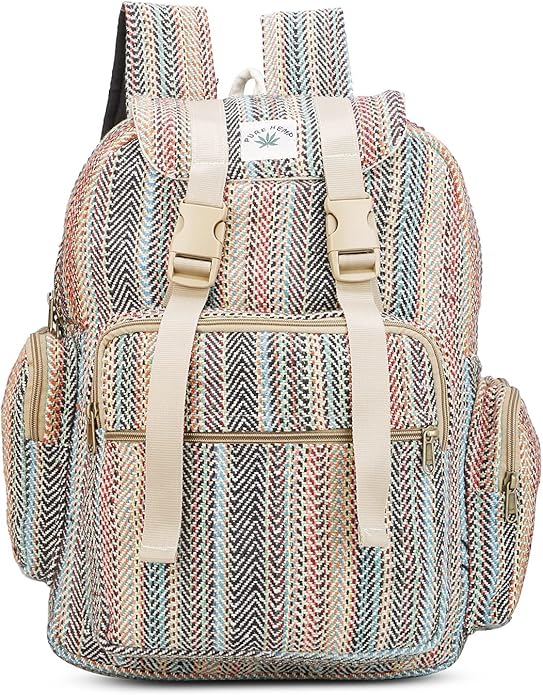 LONGING TO BUY Himalyan Hemp Laptop Bag Backpack/Traveller Bag, Hemp Laptop Bag