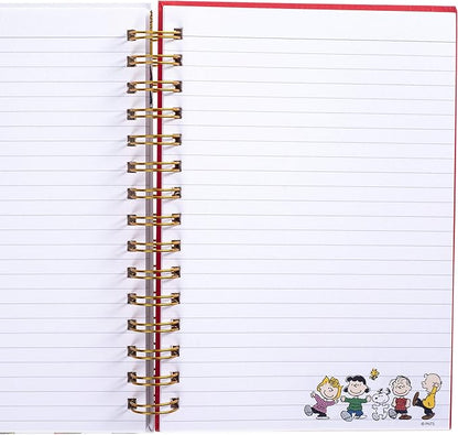 Graphique Peanuts Gang Hard Cover Journal w/Charles Shultz's Beloved Peanuts Characters, Fun, Durable Notebook for Notes, Lists, Recipes, and More, 160 Ruled Pages, 6.25" x 8.25" x 1"