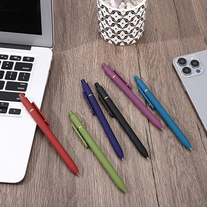 Ddaowanx Colorful Gel Pens, 0.5mm Fine Point Retractable,Multi Colored Pens for Journaling and Sketching, Teacher Must Haves,Teacher School Supplies, Gifts for Women (6Pcs-Vintage Colors)