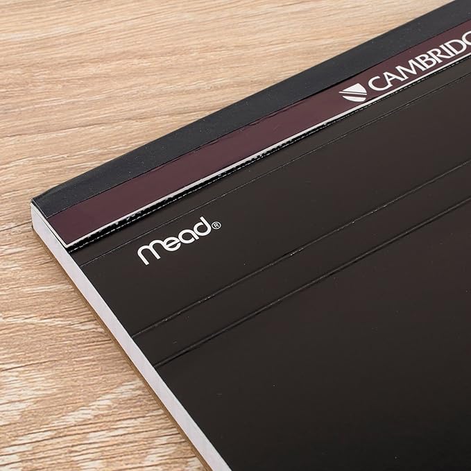 Cambridge Notebook, Business Notebook, 11" X 8.5", 70 Sheets, Quad Ruled, Wirebound, Ivory Paper (06194)