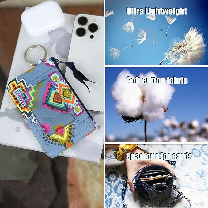 WONDERFUL FLOWER Lanyard Wallet, ID Holder with Lanyard, ID Wallet with Lanyard, Keychain Wallet for Women