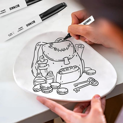 Permanent Markers Bulk Fine Tip 82 Pack, Waterproof Markers, Premium Smear Proof Pens, Quick Drying, Office Supplies for School, Office, Home