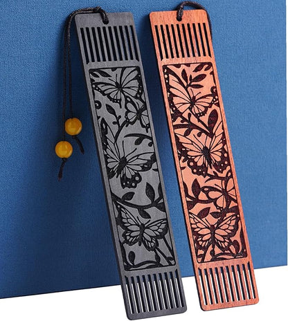 Butterfly Bookmark,Bookmarks Aesthetic Wooden Book Markers for Women, Butterfly Gifts for Women Book Lover Gifts for Women (Hollow Butterfly)