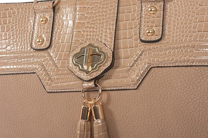 JKM and Company Alligator Compatible With Computer iPad, Laptop Tablet Rolling Tote Bag Briefcase Carryall Bag