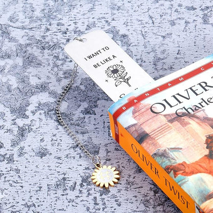 Graduation for Teens Girls Easter Basket Stuffers AMBREGRISSUN Sunflower Gifts for Women Inspirational Bookmark for Her Friends Friendship Coworker Christmas Stocking Stuffers for Daughter Birthday