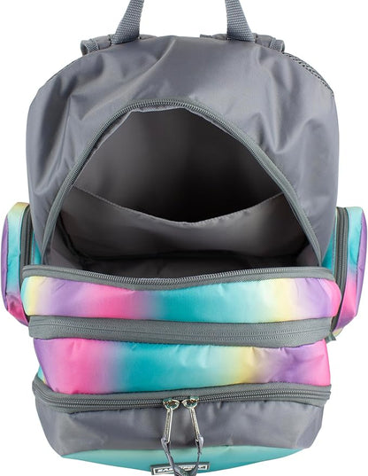 Eastsport Extra Large Backpack Expandable Oversized For Travel Hiking Work Camping Sports Outdoors With Drawstring Bag 18x13.5x9.5 Mochila De Viaje Ombre