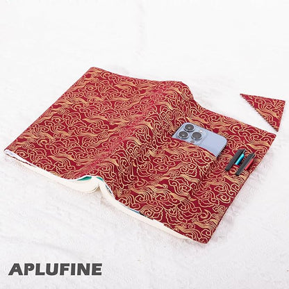 Book Covers with Corner Bookmark - Fabric Dust Jackets for Books - Book Protector for Book Lovers - Book Covers for for Paperbacks,Hardcover,Bibles - Soft Cover Book Sleeve for AA Books