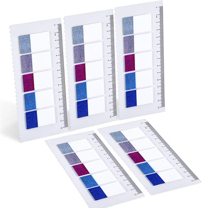 Golcellia 500 Pieces Sticky Tabs Transparent Page Markers, Diamond Laser Sticky Note Tabs Colored Writable and Repositionable Index Tabs, Tabs for Annotating Books