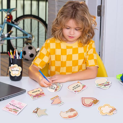 30 Pack Empowering Sticky Notes - Motivational Educator Self Sticky Notepads Inspirational Memo Pads for Appreciation Gifts Office School Supplies Birthday Party Favors, Total 600 Sheets