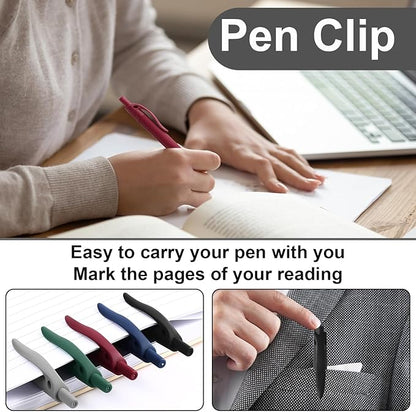 300 Pack Black Pens Bulk Retractable No Bleed Click Black Ink Smooth Writing Ballpoint Pens for School Office Supplies, 1.0mm