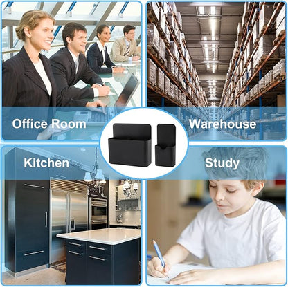 Magnetic Pen Holder,2 Pack Magnetic Dry Erase Marker Holder with Generous Compartments,Strong Magnet Storage Marker Pen Pencil Organizer for Refrigerator,Whiteboard,Locker Accessories