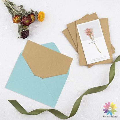 Mat Board Center, 25 pack 5x7 Brown Cardboard sheet, 1/8 inch thick, Flat Corrugated Cardboard Inserts for Packing, Shipping, Mailing, Cardboard Backing, Art Craft Card Board