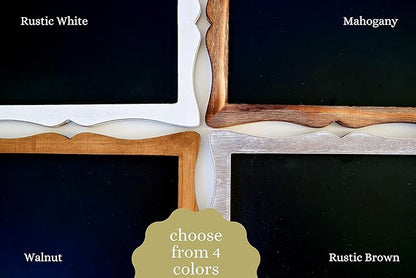 Small Chalkboard Sign with Easel (11x13) + White Liquid Chalk Marker | Hanging or Freestanding Framed Chalkboard with Hand Crafted Sweetheart Frame - Multipurpose | Small Chalkboard Sign