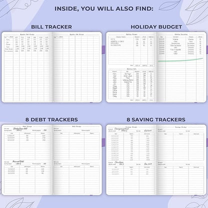 GoGirl Budget Planner – Monthly Financial Planner Organizer Budget Book. Expense Tracker Notebook Journal to Control Money, Compact (Lavender)