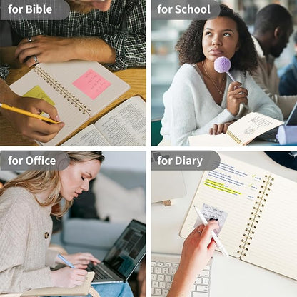 Spiral Notebook-6.10" x 8.19" College Ruled Journal with Inner Pockets and 160 Pages,PU Leather Cover Business Journal, Twin-Wire Binding Notebook Perfect for Office & Home School Supplies