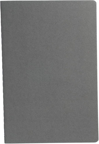 Simply Genius A5 Notebooks for Work, Travel, Business, School & More - College Ruled Notebook - Softcover Journals for Women & Men - Lined Note Books with 92 pages, 5.5" x 8.3" (Gray, 6 pack)