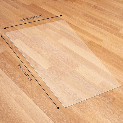 Clear Chair Mat for Hardwood Floors - 60''x84'' Heavy Duty Office Chair Mat, Rectangle Rolling Chair Mat for Hardwood, PVC Protector Hard Floor Mat for Computer&Desk Chair (60'' x 84'')