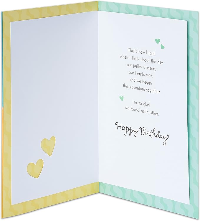 American Greetings Romantic Birthday Card (Right Place, Right Time)