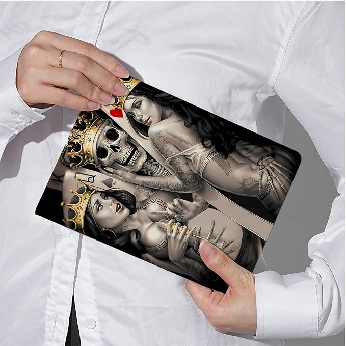 ZWYQWN Jack and Sally Gifts Leather Notebook for Women Men Nightmare Christmas Journal Notebook Nightmare Before Gifts (Skull Pai)