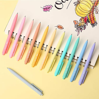 Mr. Pen- Retractable Gel Pens, 12 Pack, Assorted Colors, Fast Dry, Gel Pens Fine Point 0.7mm, Retractable Pens, Cute Pens, Gel Ink Pens, Aesthetic Pens for Journaling, Pastel Pens, Fine Tip Pens