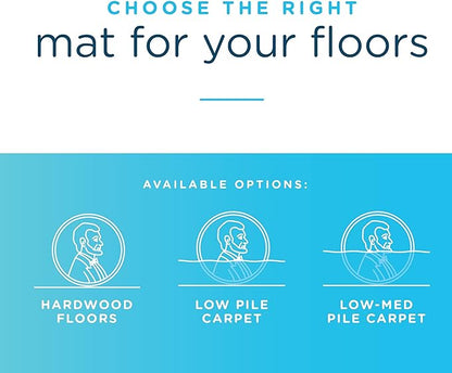 Dimex Office Chair Mat for Low Pile Carpet with Lip, 36" x 48", Clear