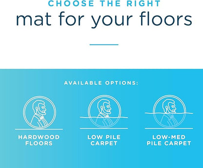 Dimex Office Chair Mat for Low Pile Carpet with Lip, 36" x 48", Clear