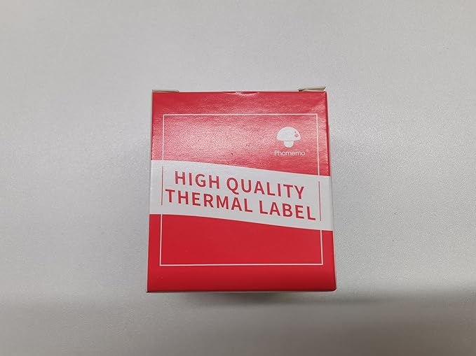 Phomemo Circle Sticker Label Compatible with M110/M100/M220/M250/M120/M150/M200 Label Maker, Round Thermal Label, 1.96" x 1.96"(50x50 mm), Black on Yellow