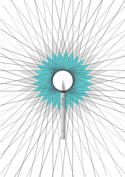 Winsor & Newton Fineliner Fine Point Pen Set, Assorted, Set of 5, Black