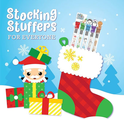 Holiday Smencils - HB #2 Patented Gourmet Scented Fun Pencils, 5 Count - Stocking Stuffer, Gifts for Kids, School Supplies, Party Favors, Classroom Rewards