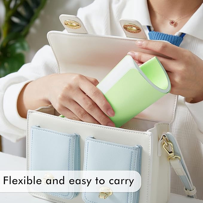 feela 8 Pack Soft Cover Journal Bulk, Notebooks College Ruled for Work, Lined Travel Journal for Women Men, Note Taking Notebook School Supplies Business Writing, 8.2” x 5.5”, A5, Light Green