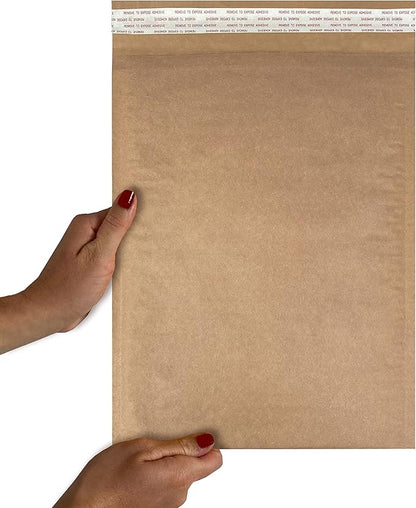Honeycomb paper padded envelope sealable mailers (50, #5-10.5" x 15")