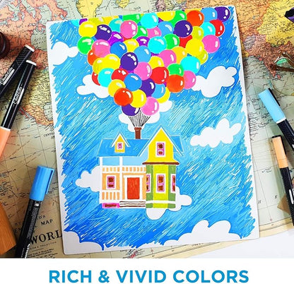 Chalkola 8 Pastel Liquid Chalk Markers for Blackboard, Chalkboard Signs, Window, Labels, Bistro, Glass, Car - Washable Wet Wipe Ink ChalkBoard Markers | 6mm Reversible Tip, Erasable Liquid Chalk Pens