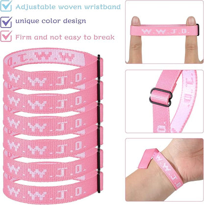 6PCS WWJD Bracelet for Women Men, Christian Gifts Wristbands, WWJD Rubber Bracelets - What Would Jesus Do Silicone Bracelet