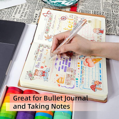 Glitter Gel Pens 8 Color Retractable Glitter Gel Pen Set 0.7mm Colored Pens for Journaling Coloring Drawing Office School Art Supplies(8A)…