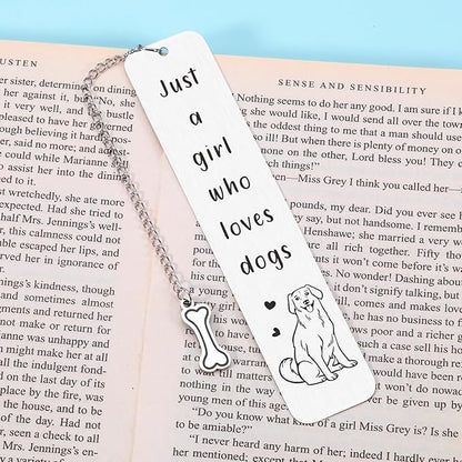 Dog Lovers Dog Mom Gifts for Women, Book Tracker, Book Marks for Reading Women, Birthday Gifts for Book Lovers Friend, Christmas Stocking Stuffers for Teen Girls, White Elephant Thanksgiving Day Gifts