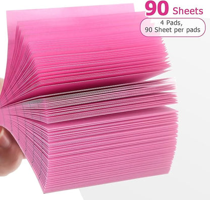 Lined Sticky Notes 3x3 Sticky Notes with Lines Self-Stick Notes Bright Color 4 Pads 90 Sheets/Pad (Pastel)