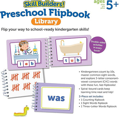 Skill Builders! Kindergarten Flipbook Library