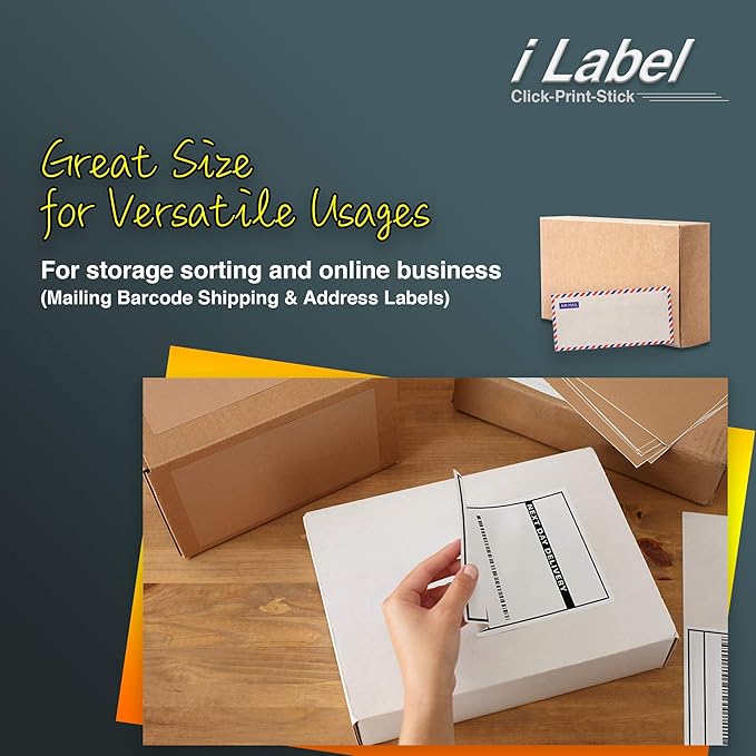 24UP 1.5" x 1.5" Square Labels for Laser & Inkjet Printers[100 Sheets,2400 Labels]