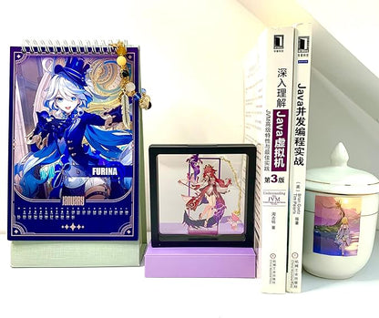 Genshin Impact Yae Miko Brass Bookmarks with 3D Display Box for Women Men Sisters Friends - Birthday Gifts for Book Lovers - Zllada