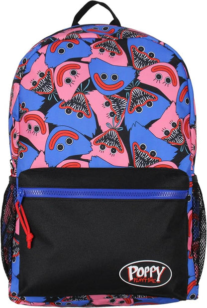 Poppy Playtime Backpack Kissy Missy And Huggy Allover Design Laptop School Travel Backpack